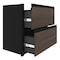 Bestar L Shaped Desk L-Shape Workstation, 82.9" D X 65.9" H, 71.1" W X Melamine, Slate/Sandstone 93867-59 - alternate 4