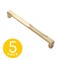 Sapphire Geiger Series 7-1/2 in. 192 mm Center-to-Center Modern Gold Cabinet Hardware Handle/Pull, 5PK SP-3771-192-BRA-5 - alternate 1