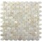 Apollo Tile Bone White 11.2 in x 12 in Shell Polished Floor and Wall Mosaic Tile 18.67 sqft/case, 20PK APLSMA88011A - alternate 1