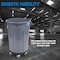Magnum Tool Gray 55 Gallon Trash Can Set (Trash Can, Quiet Dolly, and Reinforced Lid) (2 Set) CMTC-CLD0-55G02 - alternate 6