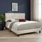 Homeroots Beige Tufted Linen Queen Bed Frame 490194 - alternate 5