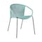 Homeroots Set of Two 25" Green Metal Outdoor Dining Chair, 2PK 490260 - alternate 1