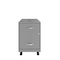 Space Solutions 14.25 in W 2 Drawer Mobile Vertical File Cabinet W/ Accessory Drawer, Arctic Silver 25938 - alternate 6