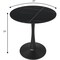 Leisuremod Bristol Modern Round Dining Table with MDF Wood Top and Steel Pedestal Base BTBL-24BLS - alternate 3