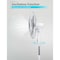 Black & Decker 18-Inch Pedestal Fan, Standing Fan with 3 Speed Settings, White BFP18SXW - alternate 3