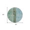 Homeroots 8' Blue And Gold Round Abstract Washable Indoor Outdoor Area Rug 578012 - alternate 5
