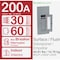 Square D Homeline Load Center, 200A, 30-Space, 60-Circuit, Main Breaker, Plug-On Neutral, Cover Included HOM3060M200PQCVP - alternate 6