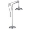 Homeroots 33" Silver Metal Adjustable Desk Table Lamp With Nickel Dome Shade 524296 - alternate 3