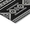 Homeroots 9' X 12' Black And Ivory Southwestern Washable Indoor Outdoor Area Rug 593652 - alternate 5