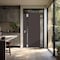 Vdomdoors Aluminum Door Cynex 6777 Brown Entry Steel Metal Modern Painted W32+14xH80+14 Left Inswing CYNEX6777EXD-BRW-W32+14xH80+14-LH-I - alternate 2