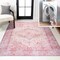 Jonathan Y Alacati Ogee Medallion Machine-Washable Red/Orange/Cream 3 ft. x 5 ft. Area Rug WSH103A-3 - alternate 1