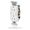 Leviton DPl Dup Rec 15A 125V 2MCtrl Self-Gr Wht 16252-2PW - alternate 3