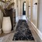 World Rug Gallery Abstract Marble Shag Runner Rug 2 ft 3 in x 12 ft Anthracite WR125ANTHRACITE2X12 - alternate 1