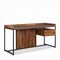 Homeroots 62" Brown and Black Computer Desk 374256 - alternate 5