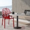 Leisuremod Cornelia Modern Stackable Dining Chair with Cut-Out Tree Design, Transparent Red C18TR - alternate 4