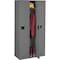 Tennsco Wardrobe Locker, 36 in W, 18 in D, 72 in H, (1) Tier, (3) Wide, Medium Gray STS-121872-CMG - alternate 1