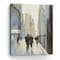 Homeroots 20" x 16" Watercolor Walk in the City Canvas Wall Art 399033 - alternate 4