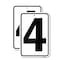 Signmission Sign with Number 4, 12'' X 18'' 2 Signs, Heavy Gauge Aluminum, 2PK A-1218-2PACK-22895 - alternate 1