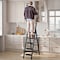 Wrightmaster 5.3 ft. Carbon Steel Leaning Step Ladder (9 ft. Reach), 600 lb. Load Capacity Type IAA Duty Rating ZR-186091 - alternate 3