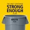 Rubbermaid Commercial Brute(R) 10 gal Round Trash Can, Red, None, Plastic, Not Applicable FG261000RED - alternate 7