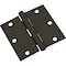 National Hardware 3'' Oil Rubbed Bronze Square Door Hinge N830-205 - alternate 1