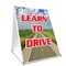 Signmission Learn To Drive, 36 Inch x 24 Inch A-frame Yard Sign, Plastic Sign SBC-2436-Learn To Drive - alternate 1