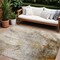 Homeroots 10' X 14' Brown Abstract Washable Non Skid Indoor Outdoor Area Rug 559576 - alternate 1