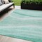 Homeroots 5' X 8' Aqua And Sky Blue Abstract Washable Indoor Outdoor Area Rug 603702 - alternate 1