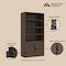 Manhattan Comfort Rivington 40in Bookcase Cabinet in Walnut - Set of 3 3-BC006-BR - alternate 4