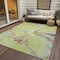 Homeroots 10' X 14' Artichoke Green Blue And Brown Abstract Washable Indoor Outdoor Area Rug 597763 - alternate 6