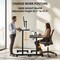 Simple Deluxe iPower Standing Desk Small Rolling Desk with Lockable Wheels, Mobile Stand Up Desk Adjustable Heigh 3A88HKDESKMHL07RUST - alternate 5