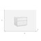 Homeroots Simplistic White Gloss 2 Drawer Nightstand 370748 - alternate 3