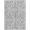 Homeroots 3' X 5' Gray And Ivory Geometric Washable Indoor Outdoor Area Rug 613007 - alternate 7