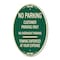 Signmission No Parking Customer Parking Only No Overnight, 12 In X 18 In Architectural, Heavy Gauge Aluminum A-OV-G-1218-23754 - alternate 1