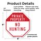 Signmission Private Property No Hunting, 6 Inch X 6 Inch, Plastic Sign OC-P-6-147 - alternate 6