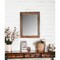 Homeroots 44" Dark Brown Solid Wood Framed Accent Mirror 521563 - alternate 1