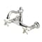 Kingston Brass Two-Handle Wall Mount Bridge Kitchen Faucet, Polished Nickel KS3256PX - alternate 1