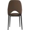 Leisuremod Amalfi Modern Dining Chair - Upholstered Accent Side Chair, Metal Legs, 4PK AC48DBR4 - alternate 5