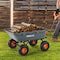 Vevor Poly Garden Dump Cart Heavy-duty Yard Carts and Wagons 800 lbs 10" Tires TC4270 - alternate 5