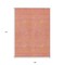 Homeroots 9' X 12' Pink And Copper Abstract Washable Indoor Outdoor Area Rug 599830 - alternate 4