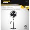 Powerzone PowerZone SP2-18ARY Stand Fan, 3-Blade, 3-Speed, 120 V, Black SP2-18ARY - alternate 3