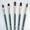 Silver Brush Ruby Satin Size 6 Variety Brush Set, 5-Piece Set RS-2596 - alternate 6