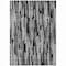 Homeroots 9' X 12' Gray And Black Striped Washable Indoor Outdoor Area Rug 603225 - alternate 2