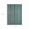 Homeroots 10' X 14' Teal Blue Aqua And Gray Striped Washable Indoor Outdoor Area Rug 616393 - alternate 5