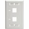 Tripp Lite Tripp Lite 2-Port Keystone Faceplate, Single Gang, ID Labels, White, TAA N042-001-WH - alternate 5