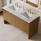 James Martin Vanities Hudson 60" Double Vanity, Honey Oak w/ 3 CM Carrara Marble Top 435-V60D-HNO-3CAR - alternate 6