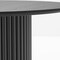 Homeroots 46" Black Wood Pedestal Base Round Top Dining Table 713565 - alternate 4