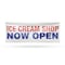 Signmission Ice Cream Shop Now Open, 48 Inch x 120 Inch, Vinyl Banner B-120-30704 - alternate 1
