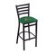Holland Bar Stool Co 30" Blk Wrinkle Vermont Stationary Bar Stool, Ladder Back L00430Vermnt - alternate 1