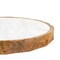 Homeroots 15" Brown And White Marble And Solid Wood Round Cheese Board 574112 - alternate 5